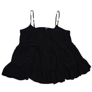 George Babydoll Style Ruffled Tank Top